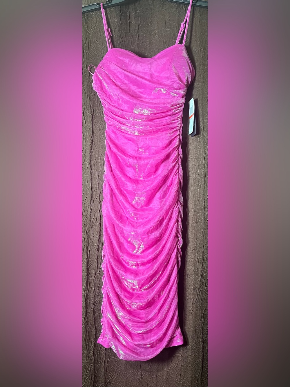 City Studio Juniors Sweetheart-Neck Bodycon Fuschia Pink XS
